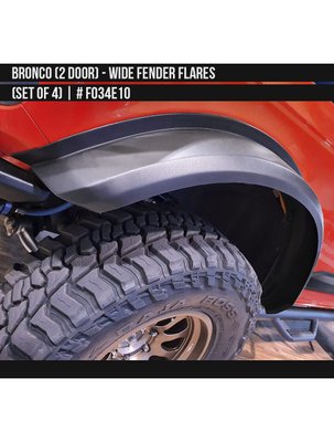 Фендера Ford Bronco 2021-2024 чорний AIR DESIGN FO34E10 FO34E10 фото
