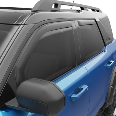 Дефлектори вікон, к-т 4 шт вставні Chevrolet Sierra HD 2020 - 2024 темні матові Extended Cab EGR 571665. 571665. фото