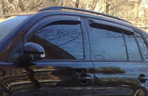 Дефлектори вікон передні+задні к-т 4шт темні Volkswagen Tiguan 2007 - 2016 EGR 92496019B 92496019B фото