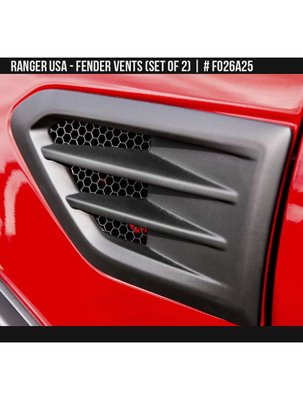 Накладки на крила Ford Ranger USA 2019-2023 чорний AIR DESIGN FO26A25 FO26A25 фото