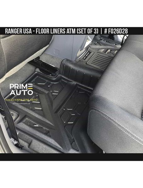 Лайнеры, комплект Ford Ranger USA 2019-2022 черный AIR DESIGN FO26D28 FO26D28 фото