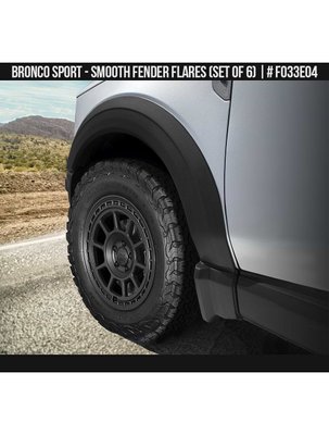 Фендера Ford Bronco Sport 2021-2024 черный AIR DESIGN FO33E04 FO33E04 фото