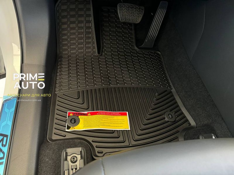 Коврики резиновые, передние Toyota RAV4 2019 + черный WeatherTech W524 W524 фото
