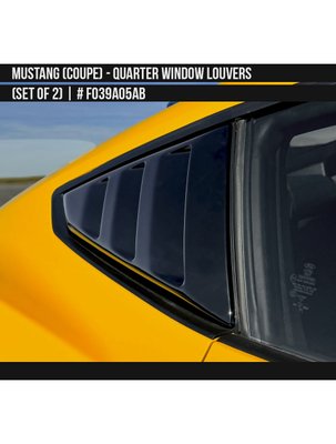 Накладки на вікна "Louver" Ford Mustang 2024 чорний AIR DESIGN FO39A05 FO39A05 фото