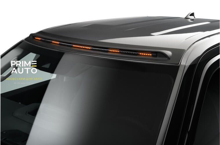 Дефлектор лобового скла Aerocab PRO чорний Chevrolet Silverado 2014 - 2018 AVS 898123 898123 фото