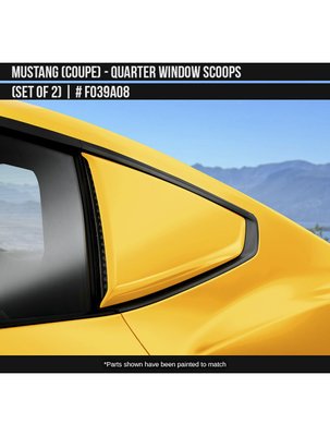 Накладки на вікна "Scoop" Ford Mustang 2024 чорний AIR DESIGN FO39A08 FO39A08 фото