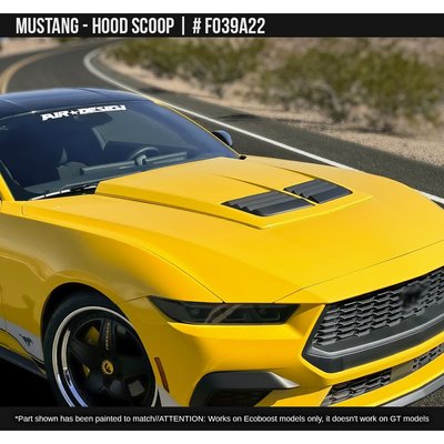 Накладка на капот Ford Mustang 2024 чорний AIR DESIGN FO39A22 FO39A22 фото