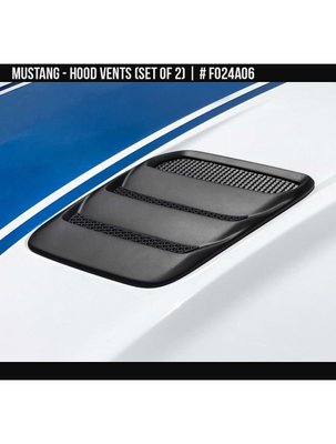Накладки на капот Ford Mustang 2018-2023 чорний AIR DESIGN FO24A06 FO24A06 фото