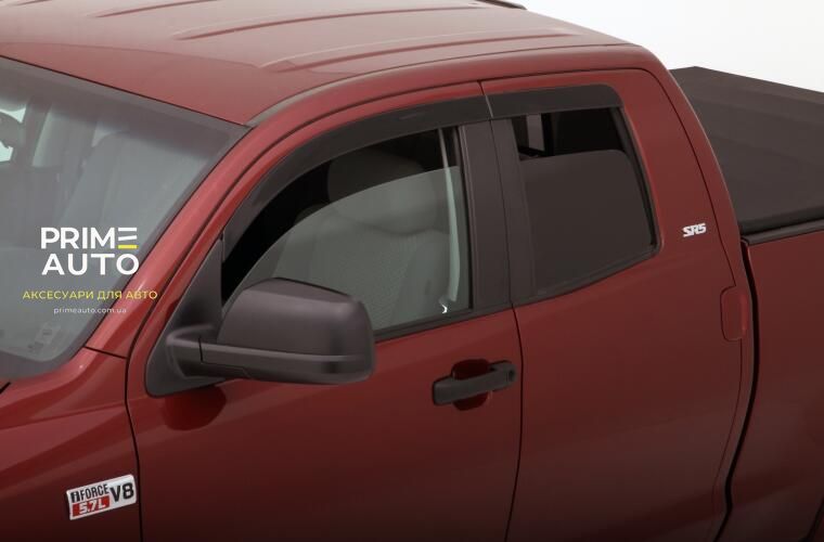 Дефлектори вікон клеючі димчасті LOW PRO Toyota Tundra 2007-2021 Double Cab к-т 4 шт, AVS 894015 894015 фото