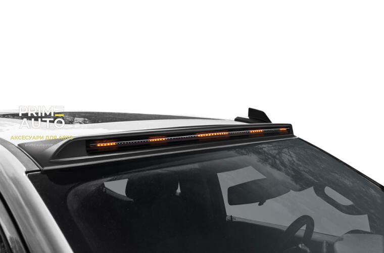 Дефлектор лобового скла Aerocab PRO чорний Chevrolet Silverado 2019 - 2023 AVS 898168 898168 фото