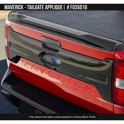 Накладка на задний борт Ford Maverick 2021-2024 черный AIR DESIGN FO35D16 FO35D16 фото