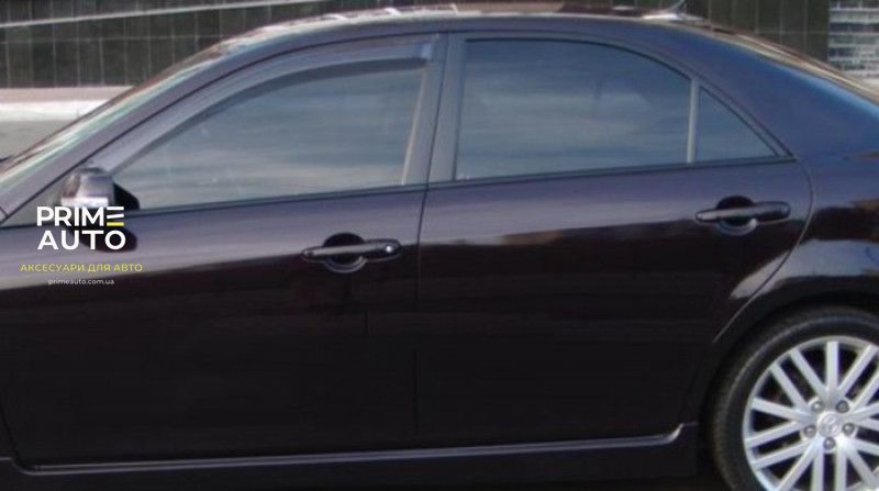 Дефлектори вікон передні к-т 2шт димчаті Mazda 6 2008 - 2012 EGR 91250025B 91250025B фото