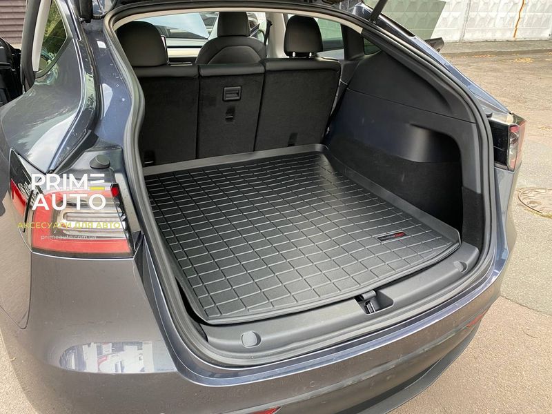 Килим для багажника чорний Tesla Model Y 2020 + WeatherTech 401379 401379 фото