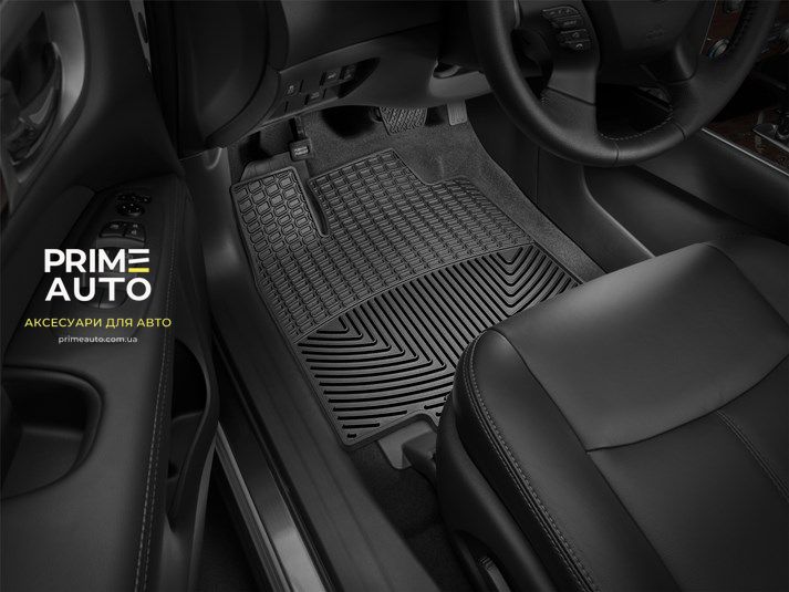 Килими гумові, передні Nissan Pathfinder 2013 - 2020 чорний WeatherTech W298 W298. фото
