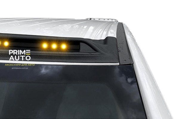 Дефлектор лобового скла Aerocab Chevrolet Silverado 1500 2016 - 2018 сріблястий металік AVS 698123-GAN 698123-GAN фото