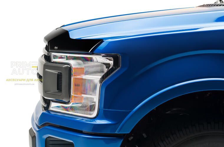Дефлектор капоту клеючий Aeroskin темно-димчастий Ford F-150 2015 - 2021 AVS 322096 322096 фото
