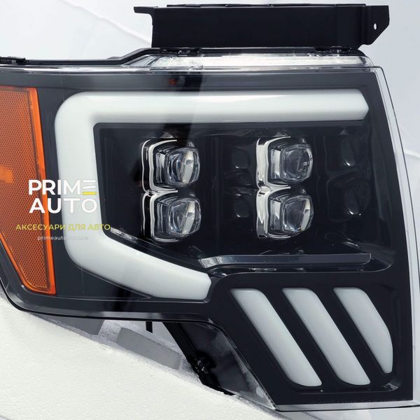 Передние фары Ford F150 2009-2014 LED NOVA серия углево-черные AlphaRex AXHL-FF09-PPTS-LED-LB-A AXHL-FF09-PPTS-LED-LB-A фото