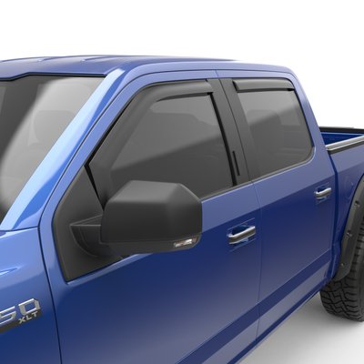 Дефлектори вікон, к-т 4 шт вставні Ford F-350 2015 - 2023 темні матові Extended Cab EGR 573475.. 573475.. фото