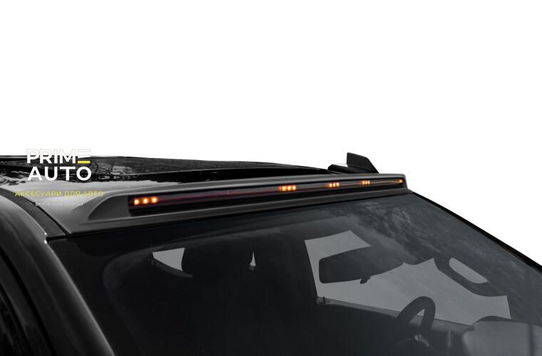 Дефлектор лобового скла Aerocab чорний Chevrolet Silverado 1500 2014 - 2018 AVS 698123 698123 фото