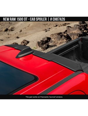 Спойлер кабіни Dodge RAM 2500 2019-2023 чорний AIR DESIGN CH07A26 CH07A26. фото