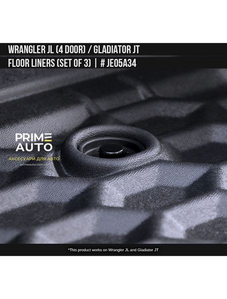Лайнери, комплект Jeep Gladiator;Wrangler 2018-2024 чорний AIR DESIGN JE05A34 JE05A34 фото
