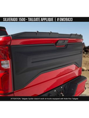 Накладка на задний борт Chevrolet Silverado 1500 2019-2023 черный AIR DESIGN GM39A33 GM39A33 фото