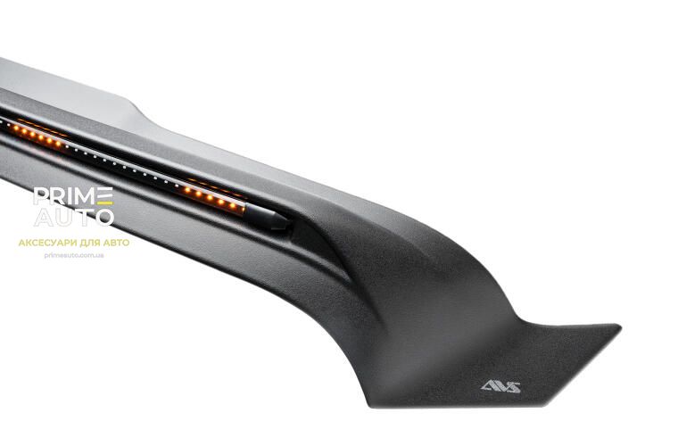 Дефлектор капоту клеючий Aeroskin PRO зі світлодіодною стрічкою чорний матовий RAM 1500 Classic 2009 - 2023 AVS 953004 953004 фото