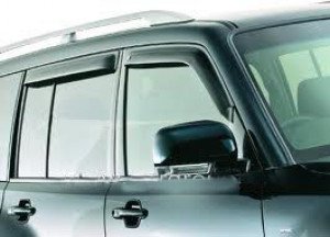 Дефлекторы окон передние+задние к-т 4шт темные Mitsubishi Pajero Wagon 2000 - 2006 EGR 92460022B 92460022B фото