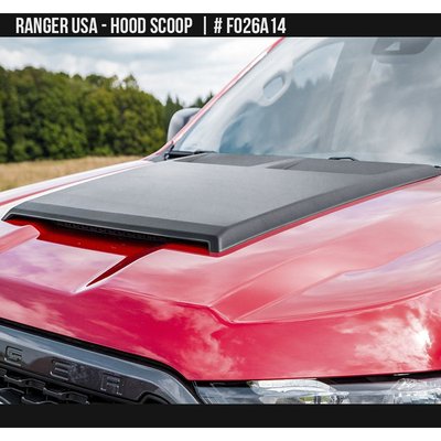 Накладка на капот Ford Ranger USA 2019-2023 чорний AIR DESIGN FO26A14 FO26A14 фото