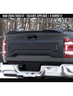 Накладка на задний борт Dodge RAM 3500 2019-2023 черный AIR DESIGN CH09D13 CH09D13. фото