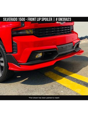Накладка переднего бампера Chevrolet Silverado 1500 2019-2021 черный и серый AIR DESIGN GM39A23 GM39A23 фото