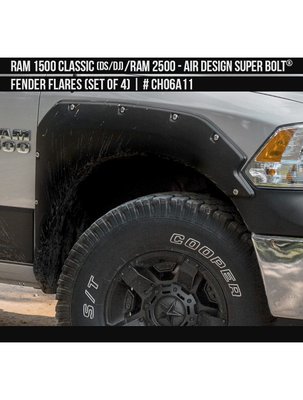 Фендера Dodge RAM 2500 2010-2023 черный AIR DESIGN CH06A11 CH06A11. фото