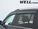 Дефлектори вікон, к-т 4 шт, з чорним хромованим молдингом Volkswagen Atlas 2018 - 2023 Wellvisors 3-847VW017 3-847VW017 фото 3