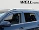Дефлекторы окон, к-т 4 шт, с черным хромированным молдингом Volkswagen Atlas 2018 - 2023 Wellvisors 3-847VW017 3-847VW017 фото 9