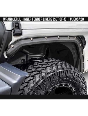 Підкрилки Jeep Wrangler 2018-2024 чорний AIR DESIGN JE05A20 JE05A20 фото