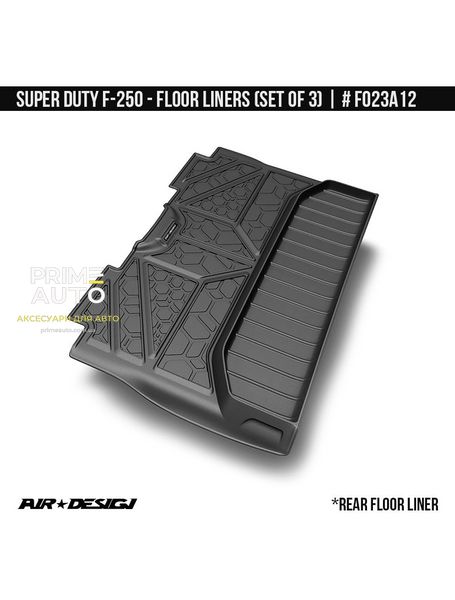 Лайнери, комплект Ford F-250 2017-2022 чорний AIR DESIGN FO23A12 FO23A12 фото