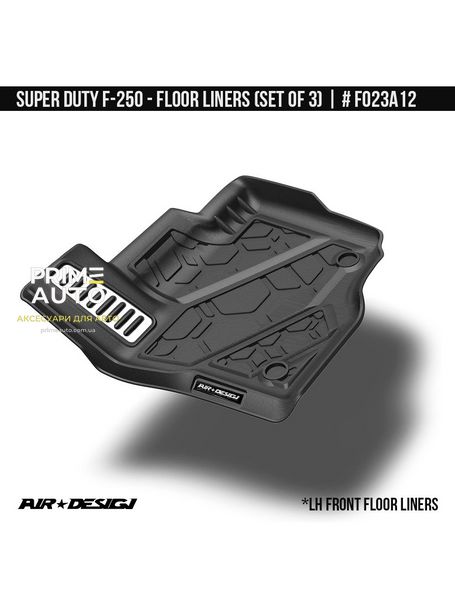Лайнеры, комплект Ford F-250 2017-2022 черный AIR DESIGN FO23A12 FO23A12 фото