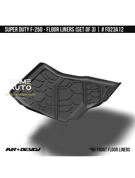 Лайнери, комплект Ford F-250 2017-2022 чорний AIR DESIGN FO23A12 FO23A12 фото