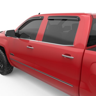 Дефлектори вікон, к-т 4 шт клеючі Chevrolet Sierra 2019 - 2023 темні Extended Cab EGR 641891. 641891. фото