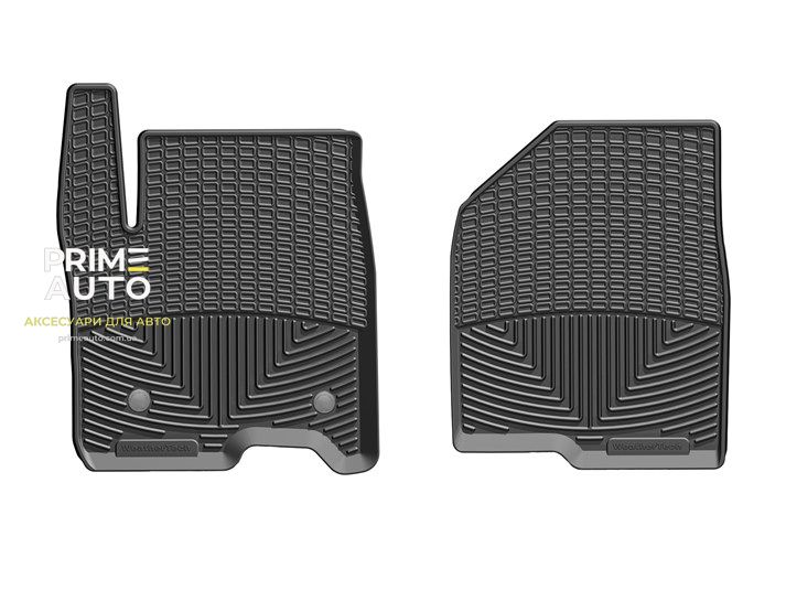 Килими гумові, передні GMC Sierra 1500;Sierra 2500;Sierra 3500 2019 - 2024 чорний WeatherTech W489 W489. фото