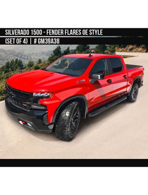 Фендера Chevrolet Silverado 1500 2019-2023 чорний AIR DESIGN GM39A38 GM39A38 фото