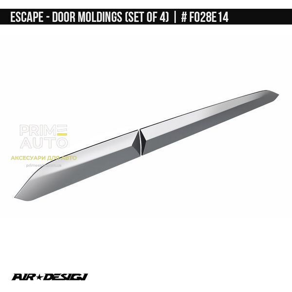 Молдинги боковые Ford Escape 2020-2024 AIR DESIGN FO28E14 FO28E14 фото