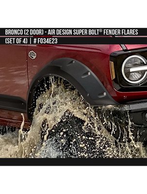 Фендера Ford Bronco 2021-2024 чорний AIR DESIGN FO34E23 FO34E23 фото