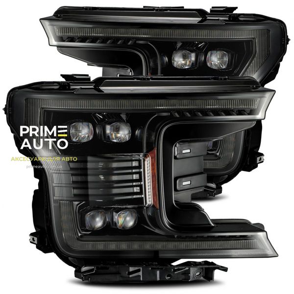 Передні фари Ford F-150 2018-2020 LED NOVA серія колір Alpha-Black AlphaRex AXHL-FF18-PPTS-LED-FLB-A-G2 AXHL-FF18-PPTS-LED-FLB-A-G2 фото