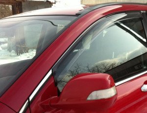 Дефлектори вікон передні к-т 2шт димчаті Hyundai Santa Fe 2006 - 2012 EGR 91235012B 91235012B фото