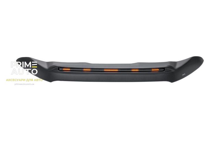 Дефлектор капоту клеючий Aeroskin PRO зі світлодіодною стрічкою чорний матовий Ford Ranger 2019 - 2023 AVS 953166 953166 фото