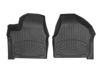 Коврики автомобильные 3D Лайнеры High Performance передние Chrysler Voyager 2017 - 2025 черный WeatherTech 449451IM 449451IM. фото