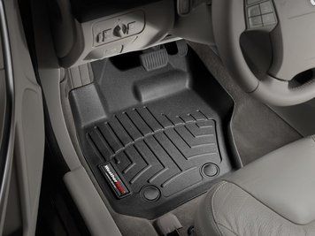 Килими автомобільні 3D Лайнери передні Volvo S60 2011 - 2018 чорний WeatherTech 442341 442341. фото