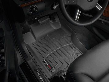 Килими автомобільні 3D Лайнери передні Mercedes-Benz ML-Class 2011 - 2014 чорний WeatherTech 440161 440161. фото