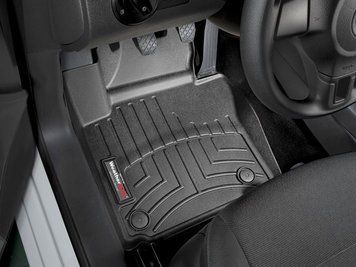 Килими автомобільні 3D Лайнери передні Volkswagen Caddy 2010 - 2020 чорний WeatherTech 443941 443941 фото